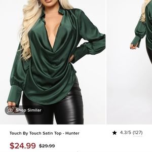 Touch by satin top Hunter